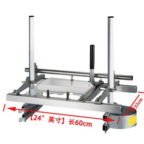 엔진톱 제재기 체인톱 통나무 슬라이딩 절단 작업대 목재 선반, 2 (24인치) 길이 60cm 슬레이트, 12-24인치, 1개