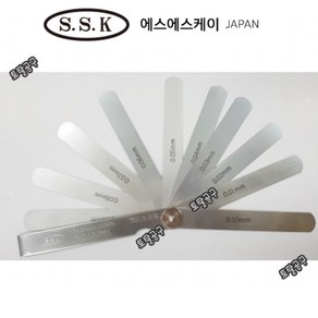 100MK 0.01~0.1mm (10매) 일본정품 SSK 시크니스게이지 두께측정기 치크니스 시그너스게이지 에스에스케이, 1개