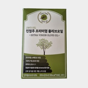 진정주 프리미엄 올리브오일 40포 1박스 진정주몰 진약사몰, 600ml