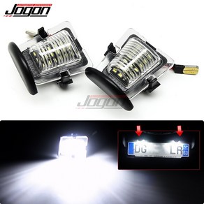 jeep 지프 호환 랭글러 jl jk jku 2007- 화이트 led 리어 범퍼 트렁크 번호 번호판 표시등 액세서리, 없음, 1개