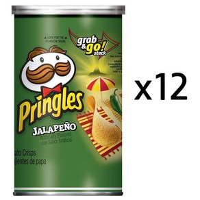 프링글스 할라피뇨 감자칩 71g x 12팩 Pingles Jalapeno Potato Chips, 12개