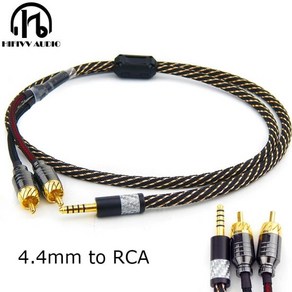 Hifi 오디오 케이블 4.4mm 잭 밸런스드 인터페이스 2.5-2 rca 신호 AUX 라인 헤드폰 앰프 라인 2.5mm 플러그-2 RCA