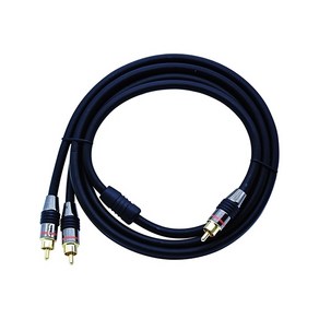 디옵텍 3RP-M70050-A 1RCA-2RCA 금도금 서브우퍼 케이블 5m, 상세페이지 참조