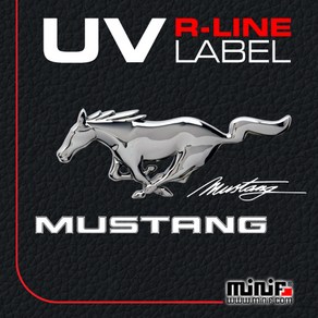 머스탱 R라인 컬러 스틸 주차알림판 MFUL47 MUSTANG, 1개