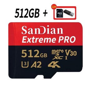 오리지널 128GB 메모리 카드 256GB 플래시 미니 마이크로 SD 카드 512GB/1 테라바이트 클래스 10 전화/카메라 용 고속 마이크로 TF 카드, 512GB, 03 512GB