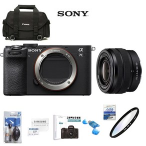 [소니] A7C2+FE 28-60mm F4-5.6+128G+KENKO AIR UV 필터+대형카메라BAG+크리닝킷+LCD필름+리더기 풀패키지