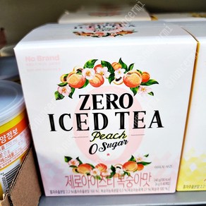 노브랜드 제로 아이스티 복숭아맛 noband zeo iced tea peach 0 suga, 1개, 40개입