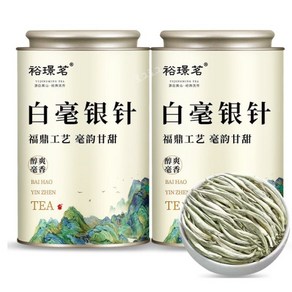 유경명 특급 백호은침 복정백차 산차 중국명차 총200g, 2개, 1개입, 100g