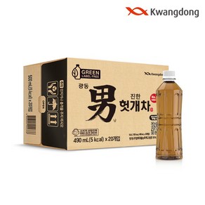 [광동직영] 진한 헛개차 무라벨, 30개, 500ml