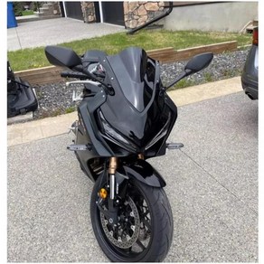 혼다 CBR650R CBR 650R 2019 2020 오토바이 앞 유리 스모크 블랙 그레이 리듐, [01] Black, 1개