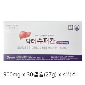 에이치엘사이언스 닥터슈퍼칸 밀크씨슬 루테인 27g, 30정, 4개