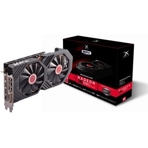 XFX 스피드스터 SWFT210 라데온 RX 7800XT 게이밍 그래픽 카드16GB GDDR6 HDMI 3xDP AMD RDNA 3 RX-78TSWFTFA, RX 580, 1개