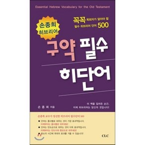 손종희 히브리어: 구약 필수 히단어:꼭꼭 목회자가 알아야 할 필수 히브리어 단어 500