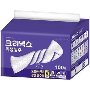 [코스트코] 크리넥스 스카트 다용도 위생행주 100매 /두께 레벨6 도톰 흡수력강/ 천연 항균성분/비타민 C 함유 항균효과/ 식탁 싱크대 아기용품등사용, 1개, 1세트