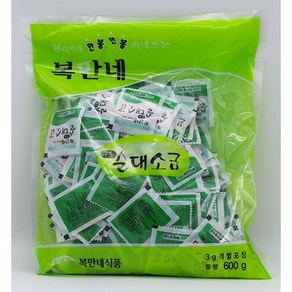 [아이싱싱]복만네 순대소금(중량600g) 3개 세트 (배달용/일회용/캠핑용), 600g