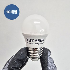 더쎈 LED 전구 미니 인치구 G45 5W 미니전구 인테리어 램프 세트, 10개, 전구색