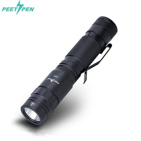 PEETPEN L21 LED후레쉬 1500루멘 충전식 손전등 18650 랜턴 휴대용 후라시 라이트 캠핑랜턴 순찰 등산 낚시, 본체단품만(배터리 제공없습니다.), 1개, 혼합색상