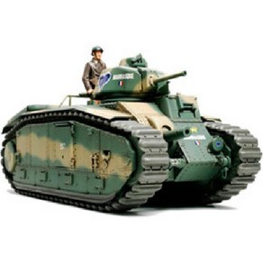 TAMIYA 타미야 35282 프랑스 전차 B1 bis [1/35 밀리터리 미니어처 시리즈], 단일, 1개