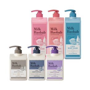 밀크바오밥 세라 바디워시 1200ml+세라 바디로션 600ml