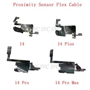 아이폰 14 프로 맥스 플러스용 근접 광 센서 이어폰 리본 이어피스 스피커 플렉스 케이블 수리 부품, 1개, 04 14 Po
