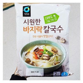 캔디사은품 + 청정원 바지락칼국수, 366g, 1개