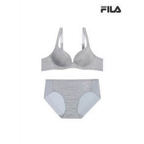 휠라 언더웨어 에센셜 베이직 라이트멜란지 브라 팬티 세트 FI4BAF1644FLML 2SKU