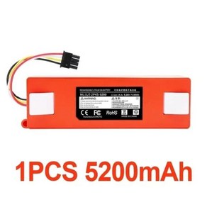 리튬 이온 배터리 진공 청소기 액세서리 샤오미 미 SDJQR01RR C10 E20 E35 로봇용 14.4V 6500mAh, 1개, 04 1PC 5200mAh