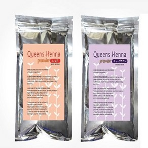 퀸즈 프리미어 헤나 한개사면 한개더(1+1) 천연헤나염색약 Queens henna 100G, 레드1개+브라운1개, 2개