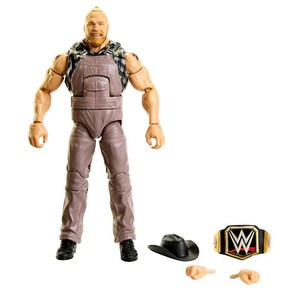 미국 아마존 정품++ Mattel WWE 브록 레스너 엘리트 컬렉션 액션 피규어 디럭스 관절 실물 같은 디테일 상징적인 액세서리 포함 15.2cm(6인치)