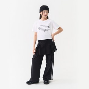 더데이걸 크롭 그래픽 반팔 티셔츠TGRP25301