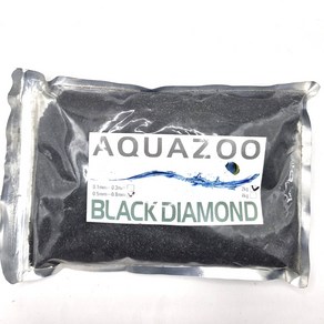 어밥 AQUAZOO 어항 바닥재 모래 0.5-0.8mm BLACK DIAMOND 2kg