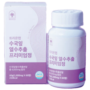 트리온랩 수국잎 열수추출 프리미엄정 1000mg 60정, 1개