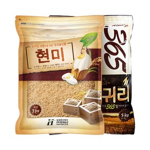 현대농산 현미5kg+귀리5kg, 1개, 5kg*2