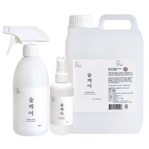 숲케어 편백수 피톤치드 스프레이 500ml+리필2L+휴대용100ml