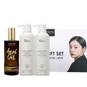 설인아x아사이오일 220ml 기프트세트 / 헤어에센스 + 바디 세트, 1개