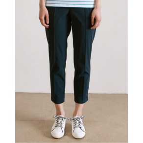21SS [Online Limited]네이비 린넨라이크 스트레이트 밴딩 팬츠 HWPA1B931N3