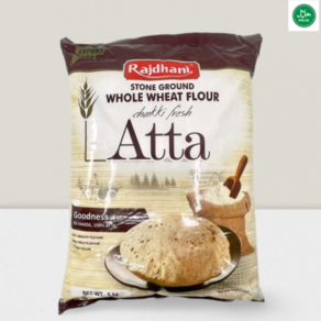 Rajdhani Chakki Gound Fesh Wheat Atta - Pakistan 라지다니 짜끼 제분 신선한 밀 아타 - 파키스탄산, 1개, 5kg