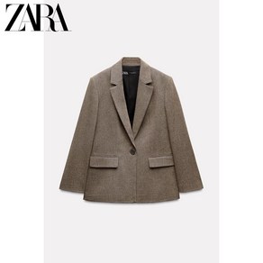 자라 여성용 싱글 데일리 자켓 블레이저 ZARA