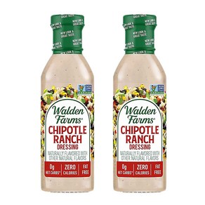 월든팜스 치폴레 랜치 드레싱 소스 355ml x 2통 제로칼로리 무설탕, 2개
