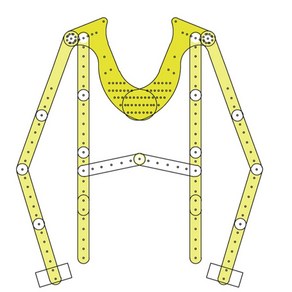 누끼 옷걸이 바지 촬영용 티셔츠 허리 받침 옷 프레임 걸이 쇼핑몰, 1개, 04. 옷걸이 + 지지대 + H허리 지지대