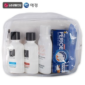 LG생활건강 세면도구세트-5종(C타입) 여행용세트 칫솔치약세트 목욕용품 휴대용샤워용품, 1세트