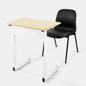 스튜디오칼츠 학원용 책상 의자 세트 202 DESK + 102 Chai SET, 메이플, 옐로우