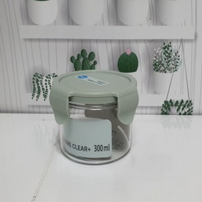 셰프웨어 비스프리 클리어 플러스 밀폐 원형 300ml 항균 실리콘 트라이탄 찬통 용기, 1개