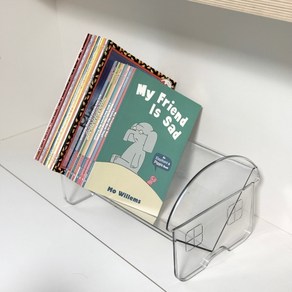 하우홈즈 심플한 아크릴 책꽂이 북스탠드, 1단, 블랙