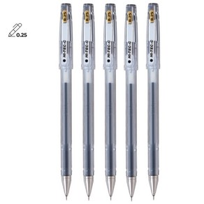 PILOT 하이테크-C 0.25mm 5개 파일롯트 HI-TEC-C 젤 잉크 볼펜