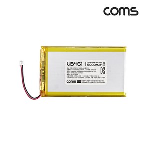 [UB461] Coms 6060100 충전지 5 000mAh 3.7V 리튬 폴리머 배터리, 1개, 1개입