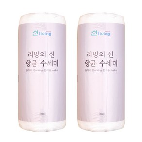 리빙의 신 항균 수세미 일회용 수세미 30매+30매