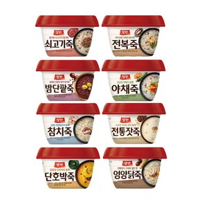 동원 양반 전복죽+쇠고기죽+전통잣죽+야채죽+단호박죽+참치죽+밤단팥죽+영양닭죽, 10개, 285g