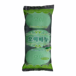 오이비누 세안 목욕 샤워 미용 세수 비누 90g*3개입, 3개