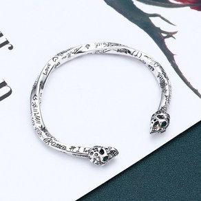 MINISHELL 순은 실버 S925 은 뱅글 BANGLE 팔찌 5mm 선물 해골 일반